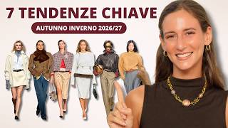 TENDENZE AUTUNNO INVERNO 2026/27: cosa indosseremo davvero