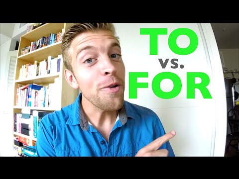 TO x FOR: QUAL A DIFERENÇA NO INGLÊS? | DICA #43