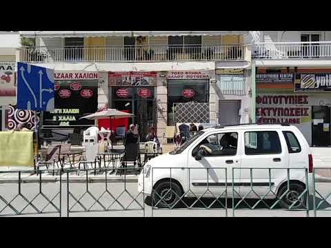 Diavata to city centre Thessaloniki, Greece. Time-lapse.