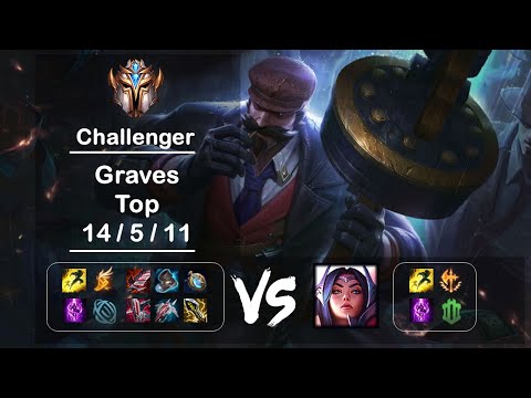 Top Graves vs Irelia KR Challenger Patch 12.7