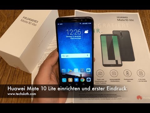 Setting up the Huawei Mate 10 Lite and first impressions