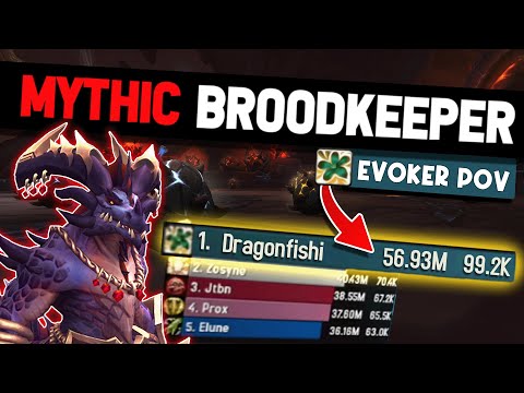 Mythic Broodkeeper Diurna Vault of the Incarnates Preversation Evoker kill POV, talents & more