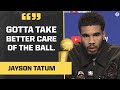 Jayson Tatum Speaks On What Celtics Need To Improve On Before Game 3 I 2022 NBA Finals
