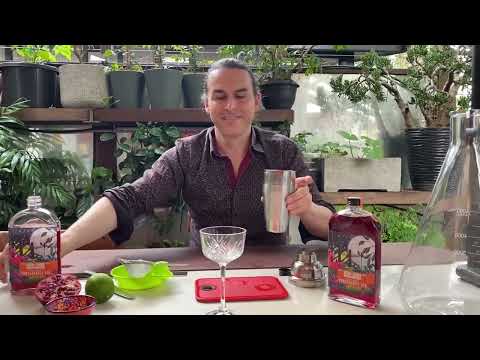 Moonshiner Pomegranate Gimlet