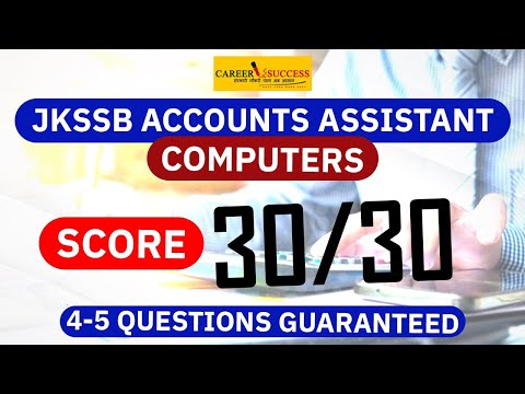 Computers for JKSSB Account Assistant | Score 30/30 @Career Success 9419145317