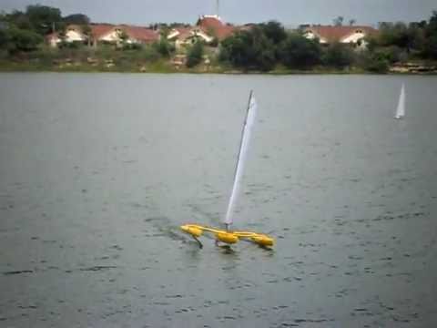Triton II with assymetric foils - Mini40/F-48 Trimaran