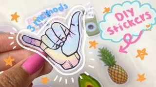 3 Ways to Make DIY Stickers | Using Stuff You Have At Home!