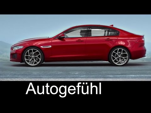 Jaguar XE Exterior mid-size car vs BMW 3-Series Mercedes C-Class & Audi A4 all-new neu