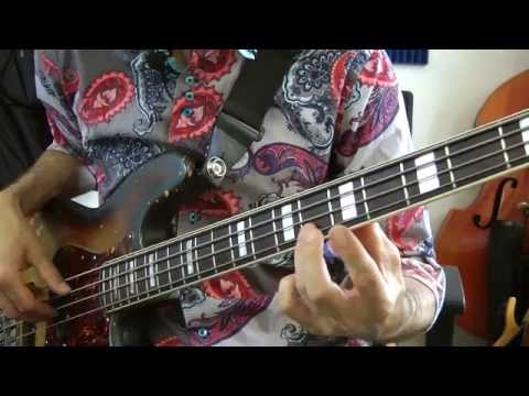 Tec0108 - Hammer On & Pull Off - German Bass Lesson Tutorial