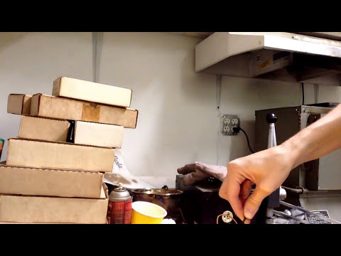 Hand casting required hand melting metal