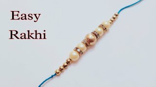 Most popular beads rakhi design for school competition | Homemade rakhi making | How to make rakhi