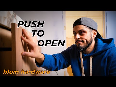 NO HARDWARE. How to install Blum Push to Open Drawers