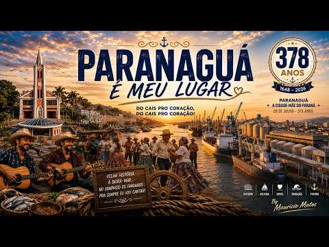 🌊🎶 PARANAGUÁ É MEU LUGAR 🇧🇷✨ | HINO DO LITORAL PARANAENSE • SERTANEJO CAIÇARA 2026