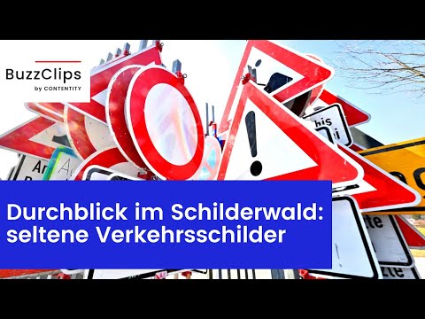 Durchblick im Schilderwald: seltene Verkehrsschilder erklärt