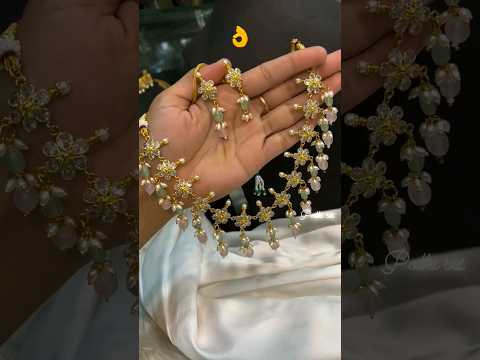 👌Polki short necklace||one gram gold||New collection||New design#subscribe #like #necklace#ytshorts