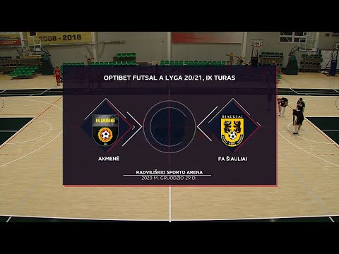 Optibet Futsal A Lyga | Akmenė - FA Šiauliai | Rungtynių Santrauka |