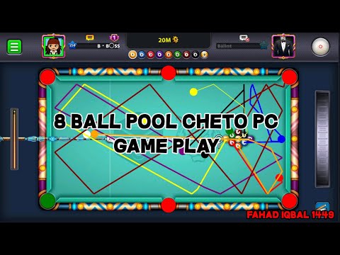 PC Cheto Live Game Play | 8 Ball Pool 5.8.0 | Fahad Iqbal 1449 - YouTube