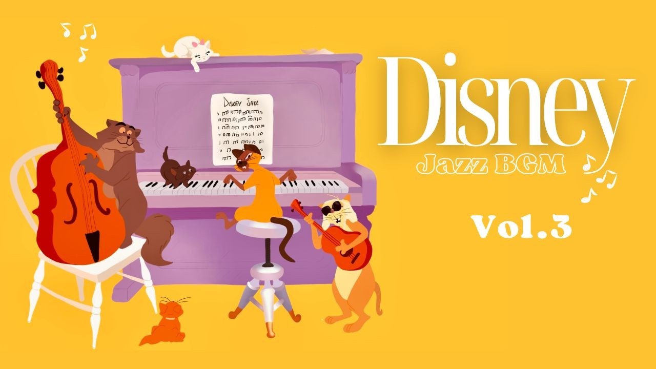 DISNEY Jazz Music Radio Vol. 3 ☕ Relaxing Guitar Collection for Studying/Working