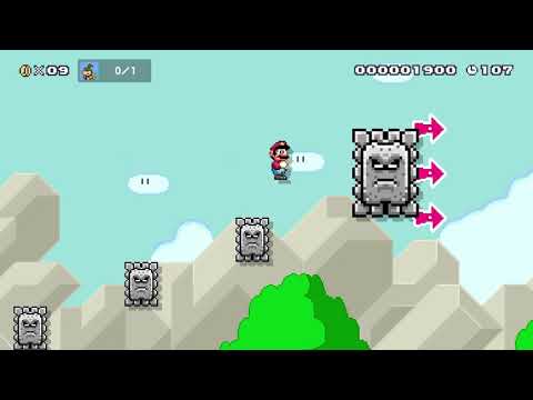 Super Mario Maker 2 spiele ein GLP level + neuen Rekord