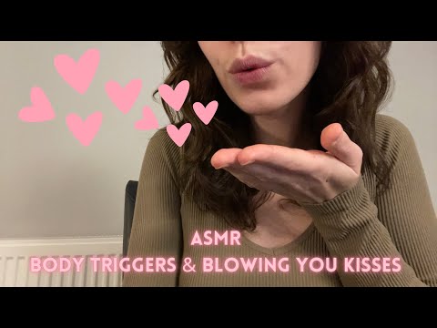ASMR | kisses & body triggers with rain sounds 🌧️💕