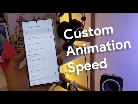 How to SET CUSTOM ANIMATIONS speed in Samsung One UI!
