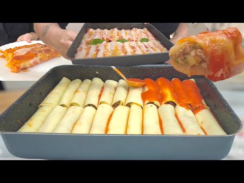 CANNELLONI piatto tipico ITALIANO delle FESTE e della DOMENICA ricetta Tutti a tavola