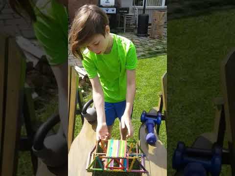 Triangle truss bridge