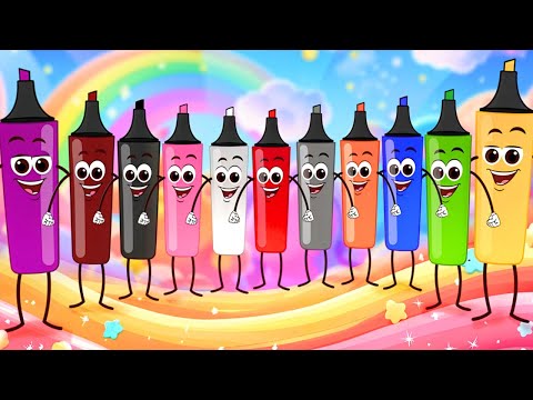 Pennarelli Colorati ✍️ Pastelli Colori ✏️ Canzoni per Bambini 🔔 BROandSIS Italiano