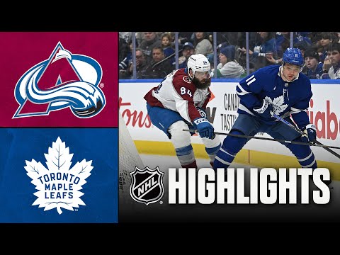 Avalanche vs. Maple Leafs | NHL Highlights | January 25, 2026