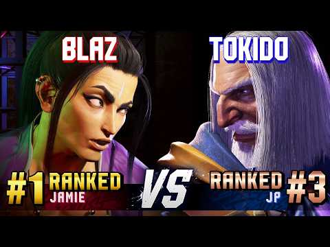 SF6 ▰ BLAZ (#1 Ranked Jamie) vs TOKIDO (#3 Ranked JP) ▰ High Level Gameplay