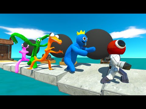 WHO WILL RUN THE CANNON BRIDGE. Creepy Monsters or Superherous - Animal Revolt Battle Simulator