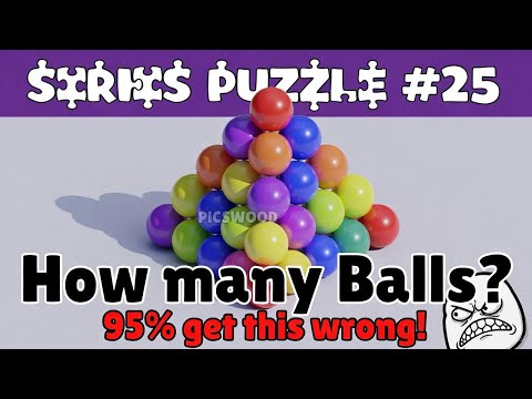 😱 🤯95% Get This WRONG! 😤 How Many Balls Are in This Pyramid? | Brain Teaser Puzzle #25 LIVE