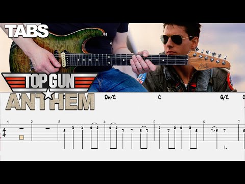 Harold Faltermeyer - Top Gun Anthem | Guitar cover WITH TABS | Steve Stevens GUITAR