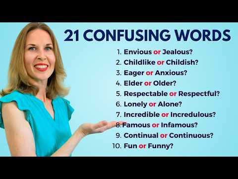 21 Confusing English Words  | English Vocabulary