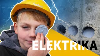 Realizace el. rozvodu v armatuře pohledových betonů