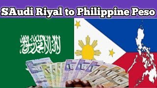 Saudi Riyal Money to Philippine Peso  Currency Exc