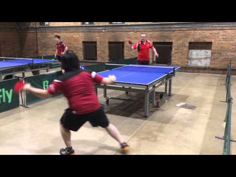 Marc Villanueva  vs Arkadiusz Zyworonek -  Net & Paddle vs EJ Plumbing - Chicago Table Tennis League