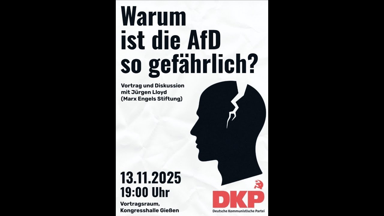 Warum ist die AfD so gefährlich? Vortrag und Diskussion mit Jürgen Lloyd