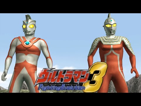 [PS2] Ultraman Fighting Evolution 3 - Tag Mode - Ultraman Ace and Ultraseven (1080p 60FPS)