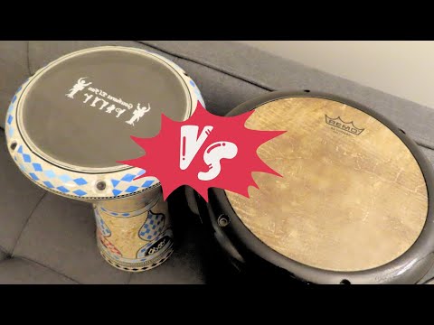 ✅ REMO SKYNDEEP 🪘 Darbuka Head 🆚 Plastic Darbuka Head 🥁