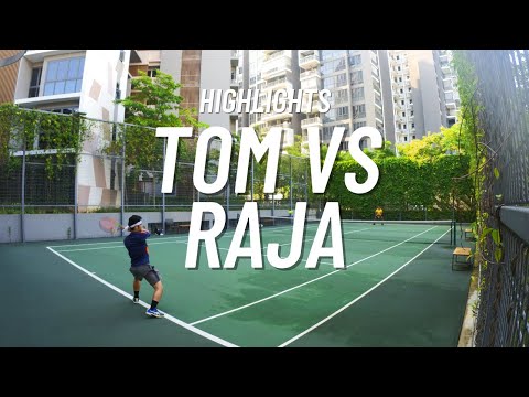 NTRP 3.5 Tennis Singles Match Highlights in Singapore - Tom vs Raja