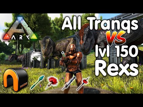 ARK Testing All Tranqs On A lvl 150 Rexs? #ARK