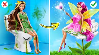 From Barbie Doll to Fairy Doll Makeover! DIY Miniature Ideas for Barbie