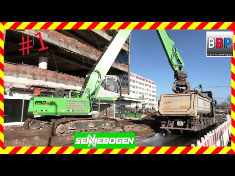 Sennebogen 830E, Abbruch Kaufhof Landau, 25.02.2022. #1