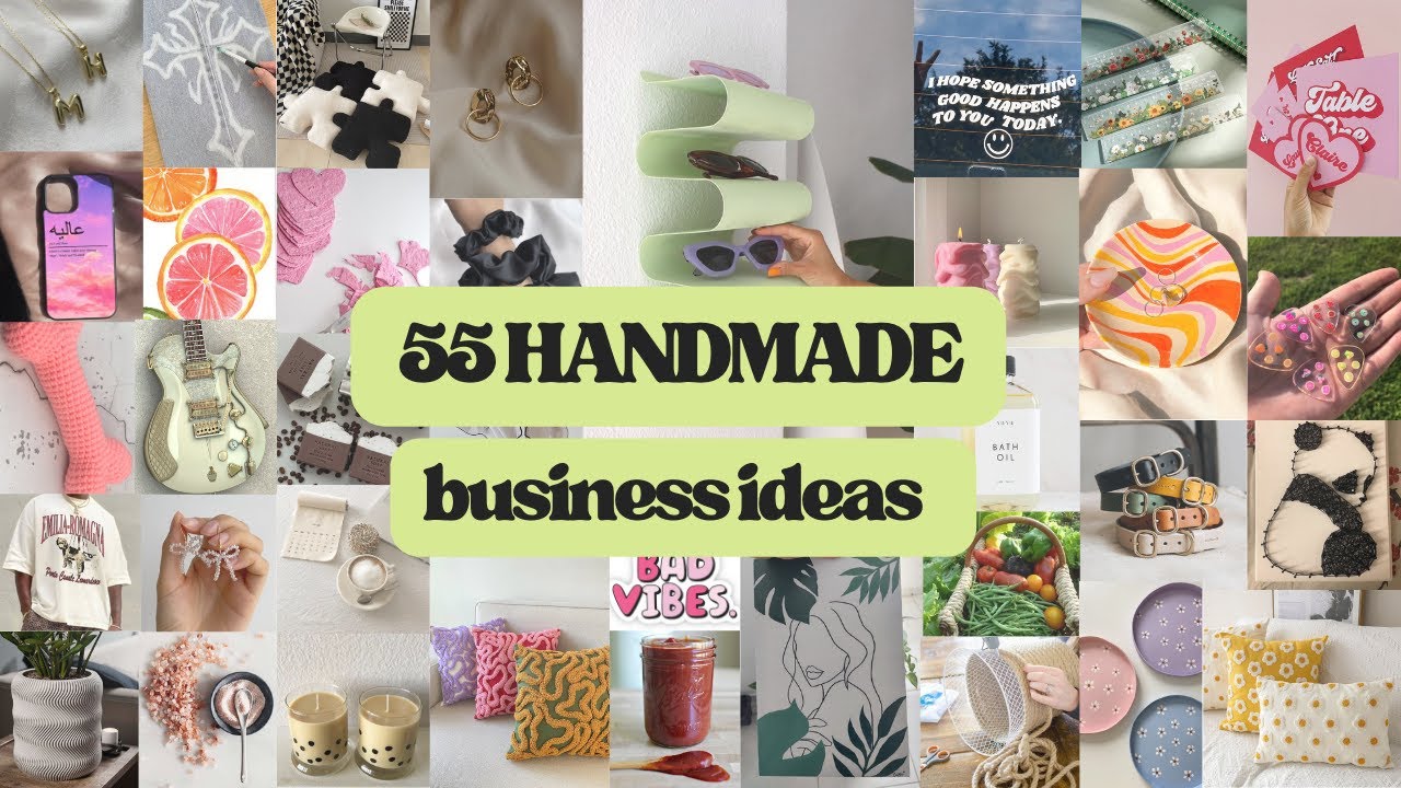 55 Business Ideas You Can Start At Home & MAKE MONEY |  Handmade Products to Sell