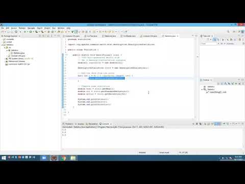 Descriptive Statistics In Java