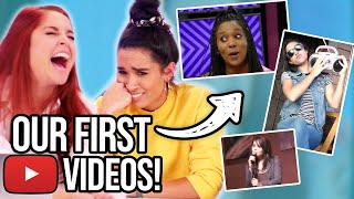Reacting To Our First YouTube Videos [Clevver, Singing, & Comedy - Embarrassing!]