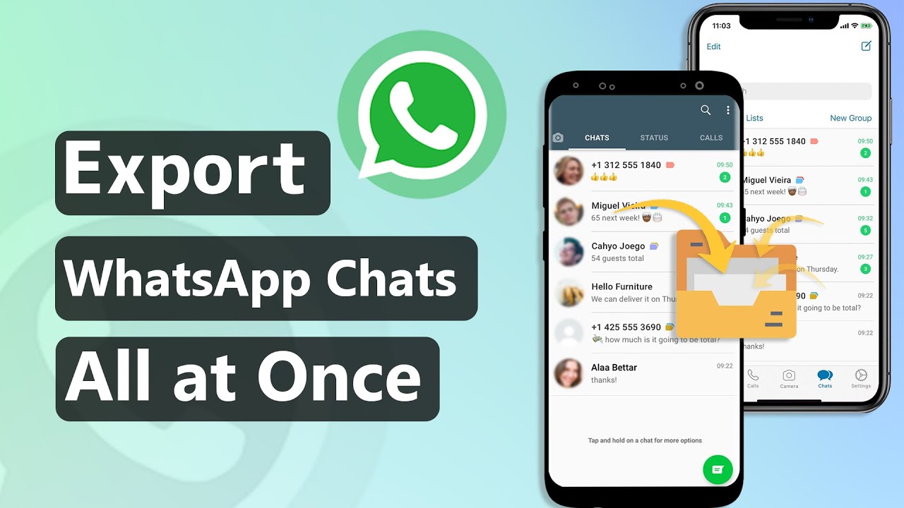 Exporteer WhatsApp-gesprekken in één keer
