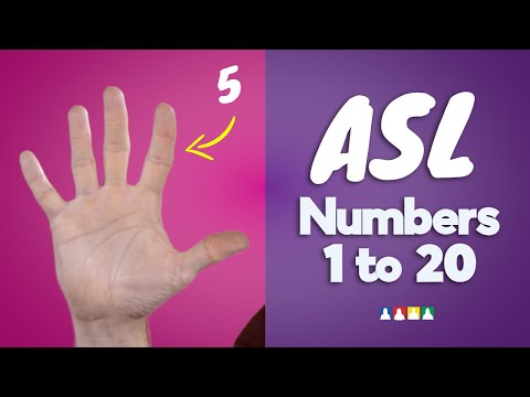 How to Count to 20 in Sign Language | ASL Numbers 1-20 | ASL Counting