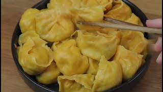 包菜素馅饺子这样子做，营养又美味